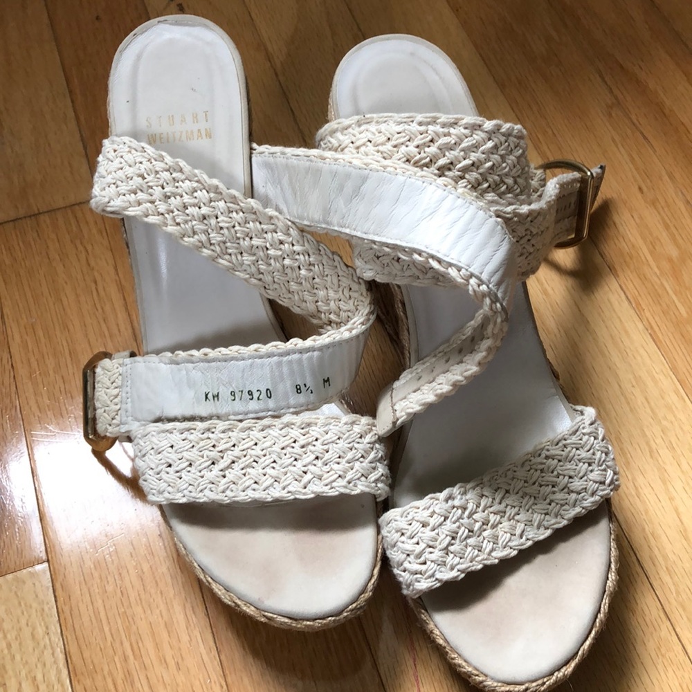 Stuart Weitzman Alex Crochet Wedge.  8.5